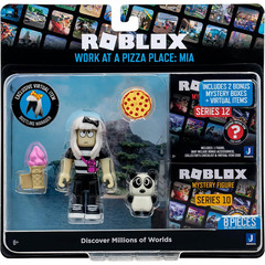 Роблокс Экшн-коллекция Работа в Пиццерии: Миа и 2 Кубика Мистери
