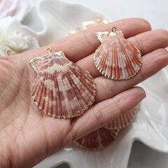 Подвеска Ракушка с позолотой 30-55 на 30-50 мм, РК050