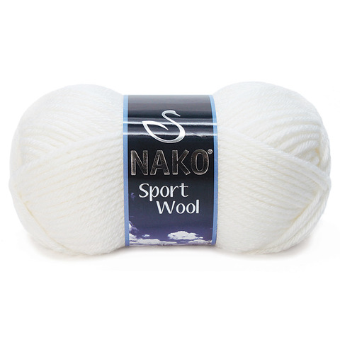 Пряжа Sport Wool Kis Gunesi, 100г, 120м, 25%шерсть 72%премиум акрил 3%металлик(цена за уп.)