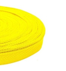 Тесьма окантовочная ёлочка, ш. 2,2 см, 7,5 гр/м, п/э 100%, жёлтый