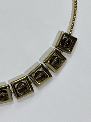 Раухтопаз (колье из натуральных камней)