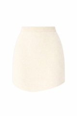 Юбка из нейлона в молочном цвете