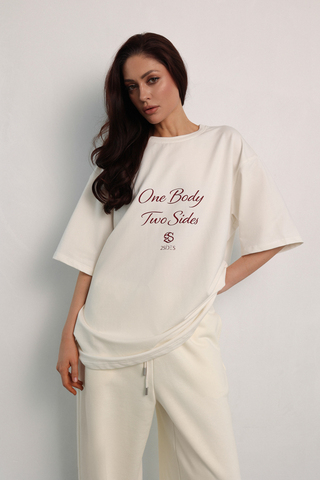 Футболка кремовая 2SIDES