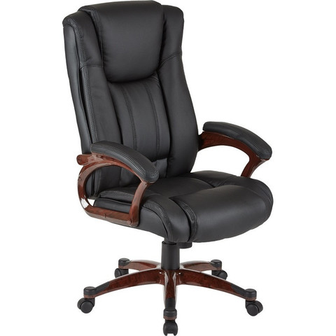 Кресло для руководителя Easy Chair 632 TR черное (рециклированная кожа/пластик)