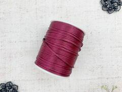 Шнур круглый атласный (для воздушных петель), 2 мм, винный