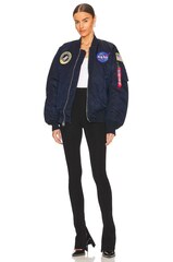 Бомбер Alpha Industries MA-1 NASA Rep. Blue (Синий)