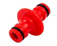 Штуцер для шланга QUATTRO ELEMENTI соединитель  БРС папа - БРС папа, пластик (Арт. 645-921)