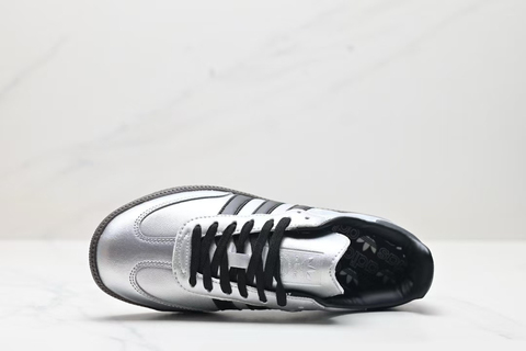 adidas Samba 'Silver Metallic Black Gum' 