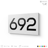 Номер на дверь 692, табличка на дверь для офиса, квартиры, кабинета, аудитории, склада, белая 120х70 мм, Айдентика Технолоджи