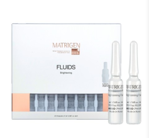 Осветляющий флюид (против пигментации)  Matrigen Brightening Fluids 1 ампула 2 мл.