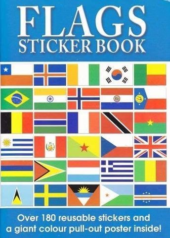Alligator Books Flags of The World Sticker Book and World Poster