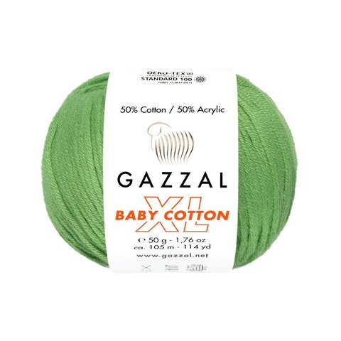 Пряжа Gazzal Baby Cotton XL 3448 миндаль