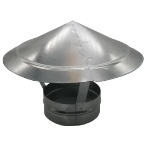 Зонт крышный, серия RUG, для круглых воздуховодов, D150, оцинкованная сталь