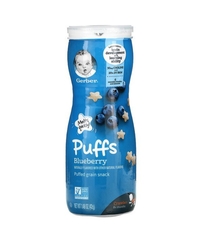 Gerber, Puffs, злаковые подушечки, для малышей от 8 месяцев, голубика, 42 г (1,48 унции)