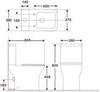 Aquanet 240209 Cube 2-C-1 Бачок для унитаза напольного Слив 4,5/3л подключение снизу (240209)