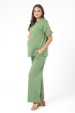 Спортивный костюм для беременных и кормящих 14623 оливковый