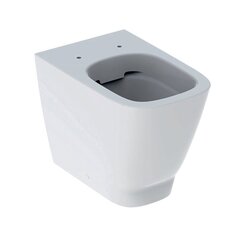 Напольный унитаз Geberit Smyle Square, приставной, закрытая форма, Rimfree: T=54см, Белый фото