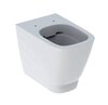 Напольный унитаз Geberit Smyle Square, приставной, закрытая форма, Rimfree: T=54см, Белый