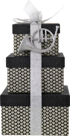 Упаковочные подарочные коробки 3шт Hoff Interieur Box Noel 8692