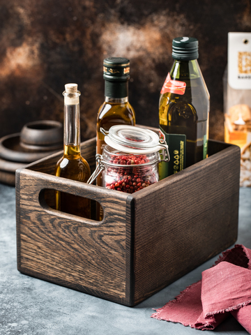 Light Oak Box for kitchenware