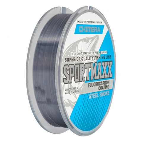 Леска CHIMERA SPORTMAXX Fluorocarbon Coating Steel Smoke 100m 0.14mm