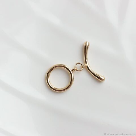 Тогл 10 мм, позолота. З081