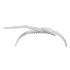 ЗУБР КОБРА, 7.6 x 280 мм, нейлон РА66, 10 шт, белые, кабельные стяжки с плоским замком, Профессионал (30930-76-280)