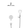 Cezares STYLUS-DSET-IN STYLUS-DSET-IN Душевой комплект встраиваемый (смеситель встраиваемый, верхний душ, ручной душ со шлангом, штуцер с держателем), сатин