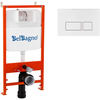 BelBagno BB070CHR/SC/BB026/BB042BL Комплект 3 в 1 Унитаз подвесной с сиденьем BelBagno LOTO  BB070CHR/SC + Комплект 2 в 1 Система инсталляции для унитазов BelBagno BB026/BB042BL