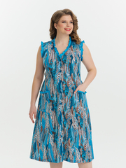 4532 Сарафан на пуговицах