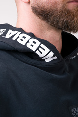 Мужская футболка Nebbia Reg top with hoodie 175 black