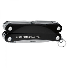 Мультитул Leatherman Squirt PS4, 9 функций, черный