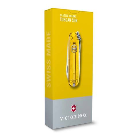 Нож-брелок Victorinox Classic SD Transparent Colors, Tuscan Sun (0.6223.T81G)