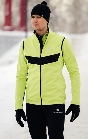 Лыжный жилет Nordski Base Lime/Black