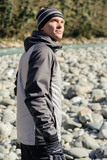 Премиальный костюм для лыж и зимнего бега Nordski Hybrid Hood Pro Grey
