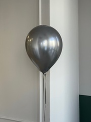 Шар латекс серебро