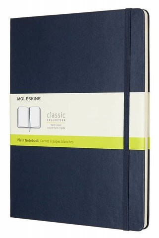 Блокнот Moleskine Classic XLarge, цвет синий, без разлиновки