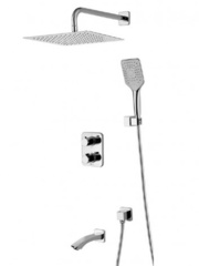 Смеситель термостатический для ванны и душа, встраиваемый Lemark Yeti - LM7842С