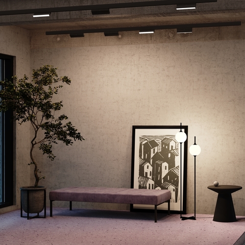 Магнитный трековый светильник Maytoni Basis Rot TR036-2-12W3K-B