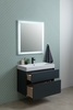 Aquanet 312875 Тумба с раковиной Aquanet Бруклин 60 цв. антрацит матовый (312875)
