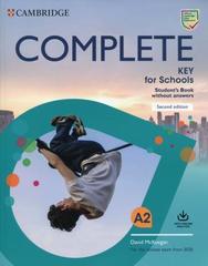 Complete Key for Schools (Second Edition) Student's Book without answers