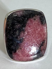 Родонит ПР (кольцо из серебра)