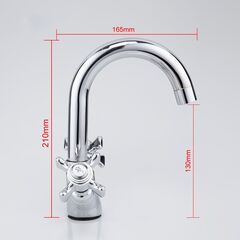 Смеситель для раковины, Frap, с кран-буксой, хром, F1324