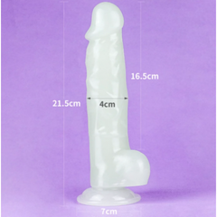 Фаллоимитатор Lovetoy Lumino Play (21,5*4,5) светящийся в темноте