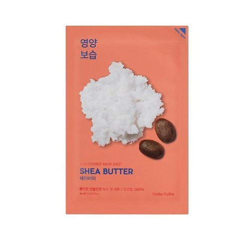 HOLIKA HOLIKA Pure Essence Mask Sheet Shea Butter Питающая тканевая маска с маслом ши, 20 мл,