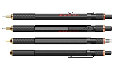 Карандаш механический Rotring 800 Matte Black, 0.5 mm  (1904447)