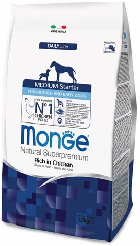 Monge Dog Medium Starter корм для щенков средних пород 1,5 кг