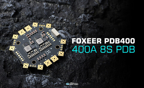 Плата распределения питания Foxeer PDB400 400A 8S Dual battery (4-8S + 4-8S) MR1805