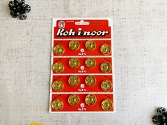 Кнопки KOH-I-NOOR №8 пр-во Чехия, d 21 мм, золото