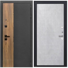 Купить Входная дверь L 46 - ФЛ 256 ПВХ бетон снежный